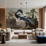 Tropical Landscape Blue Heron Wallpaper Mural