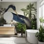 Tropical Landscape Blue Heron Wallpaper Mural
