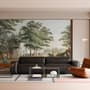 Vintage Rural Landscape with Village Folk Wallpaper Mural