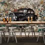 Retro Classic Car with Graffiti Wallpaper Mural