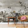 Vintage Historic Paradise Bird Art Wallpaper Mural