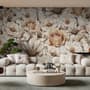 Romantic Garden Bloom Floral Wallpaper