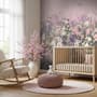 Soft Blooming Floral Meadow  Kids Wallpaper
