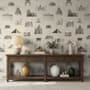 Vintage World Architecture Sketch Wallpaper Mural