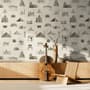 Vintage World Architecture Sketch Wallpaper Mural