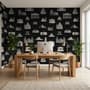 Vintage World Architecture Sketch Wallpaper Mural