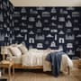 Vintage World Architecture Sketch Wallpaper Mural