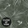 Tropical Palm Leaf and Birds Wallpaper Mural