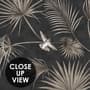 Tropical Palm Leaf and Birds Wallpaper Mural