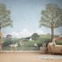 Kids Forest Animals Landscape Wallpaper Mural