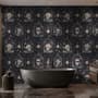 Dark Romantic  Gothic Skull Cage Wallpaper Mural 