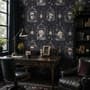 Dark Romantic  Gothic Skull Cage Wallpaper Mural 