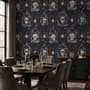 Dark Romantic  Gothic Skull Cage Wallpaper Mural 