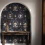 Dark Romantic  Gothic Skull Cage Wallpaper Mural 