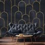 Dark Arches Art Deco Wallpaper Mural