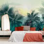Tropical Palm Trees and Sunlight Wallpaper Mural