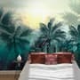 Tropical Palm Trees and Sunlight Wallpaper Mural
