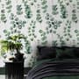 Watercolor Eucalyptus Leaf Wallpaper Mural