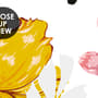 Papier peint panoramique de fleurs sauvages colorées