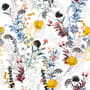 Papier peint panoramique de fleurs sauvages colorées