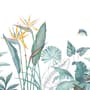 Papier peint feuille banane tropicale oiseau