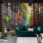 Red Forest Autumn Wallpaper Mural