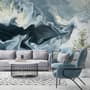 Abstrakte Aquarell-Stil Dunkle Marmor Fototapete