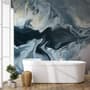Abstrakte Aquarell-Stil Dunkle Marmor Fototapete