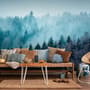 Misty Forest View Wallpaper Mural