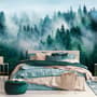 Foggy Pine Forest Wallpaper Mural