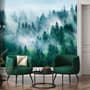 Foggy Pine Forest Wallpaper Mural