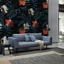 Exotic Leaves with Birds Wallpaper Mural