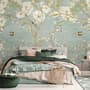 Soft Chinese White Florals with Birds Wallpaper Mural