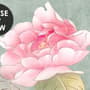 Soft Chinese White Florals with Birds Wallpaper Mural