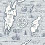 Travel Map Wallpaper Mural