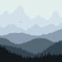 Mountain Landscape Silhouette