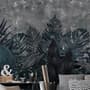 Dark Green Leafy Scenery Wallpaper Mural