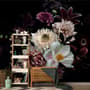 Dark Garden Florals Wallpaper Mural