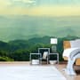 Green Mountain Silhouette Wallpaper Mural
