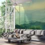 Green Mountain Silhouette Wallpaper Mural