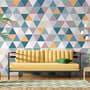 Geometric Style Colorful Triangle Wallpaper Mural