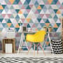 Geometric Style Colorful Triangle Wallpaper Mural