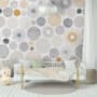 Fancy Abstract Circles Wallpaper Mural
