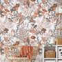 Watercolor Cute Kids Forest Animals in Forest Wallpaper Mural
