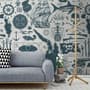 Sailor Map Adventure Kids Wallpaper Mural