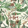Watercolor Green Tropical Leaves Wallpaper Mural