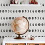 Watercolor Fullmoon Crescent Pattern Wallpaper Mural