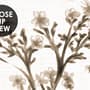 Monochrome Botanical Plants Chinoiserie Wallpaper Mural