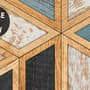 Geometric Shape Wood Look Texture Wallpaper Mural