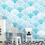 Seashell Pattern Wallpaper Mural for Nursery and Kids Room